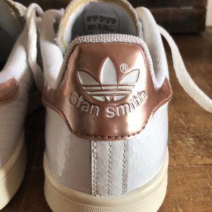 ADIDAS Metallic Rose Gold STAN SMITH shoes SIZE 7.5